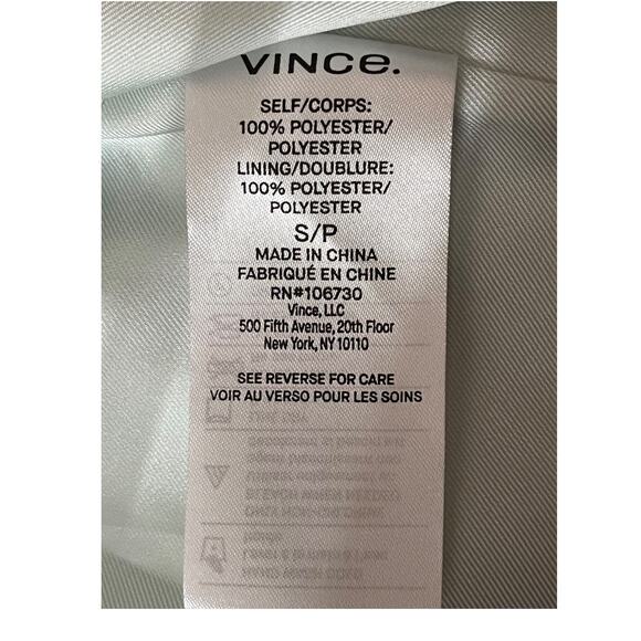 Vince Skirt stripe gauze panel light green Small S - Picture 7 of 8